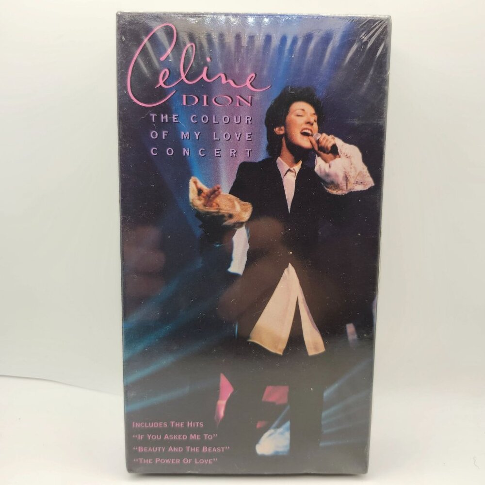 Celine Dion The Colour Of My Love Concert VHS 1995 Sony Music SEALED